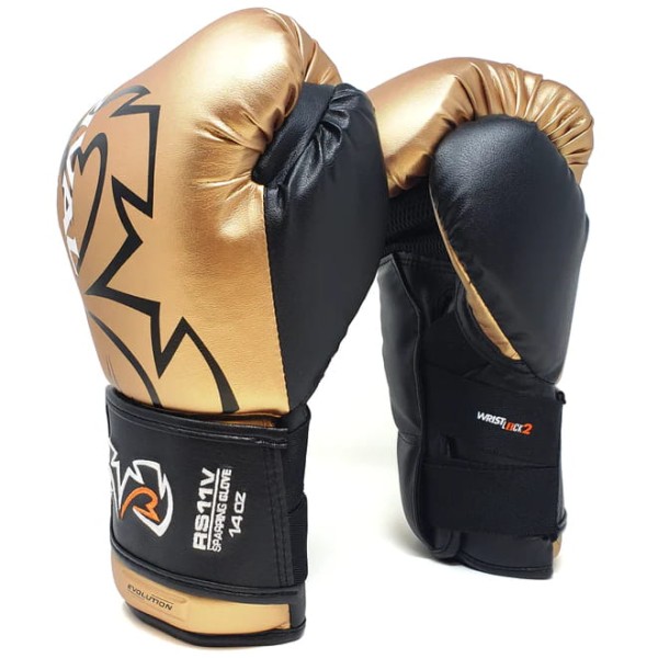 RIVAL Rękawice Bokserskie RS11V EVOLUTION SPARRING Złote