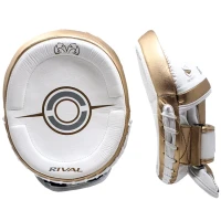 RIVAL Łapy Trenera Profilowane Małe RPM100 PROFESSIONAL Biało-Złote