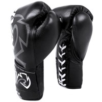 RIVAL Rękawice Bokserskie Wiązane RFX-GUERRERO PRO FIGHT HDE-F Czarne