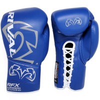 RIVAL Rękawice Bokserskie Wiązane RFX-GUERRERO SPARRING HDE-F Niebieskie