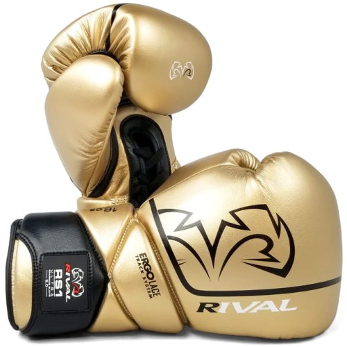 RIVAL Rękawice Bokserskie Wiązane RS1 ULTRA SPARRING 2.0 Złote