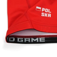 GROUND GAME Rashguard MMA Polska 2.0 Biało-Czerwony Krótki Rękaw