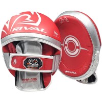 RIVAL Łapy Trenera Profilowane Małe RPM100 PROFESSIONAL Czerwono-Srebrne