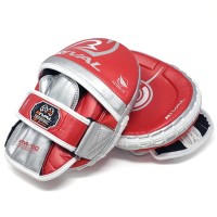 RIVAL Łapy Trenera Profilowane Małe RPM100 PROFESSIONAL Czerwono-Srebrne