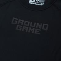 GROUND GAME Rashguard MMA Athletic Shadow Black Krótki Rękaw