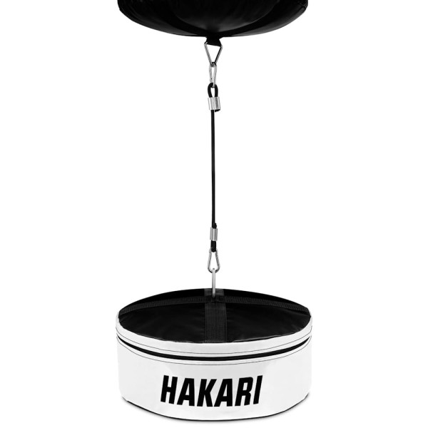 BUSHIDO Mocowanie Podłogowe do Worka Bokserskiego / Piłki Refleksowej HAKARI Biało-Czarne