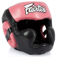 FAIRTEX Kask Bokserski HG13 Diagonal Vision Różowo-Czarny