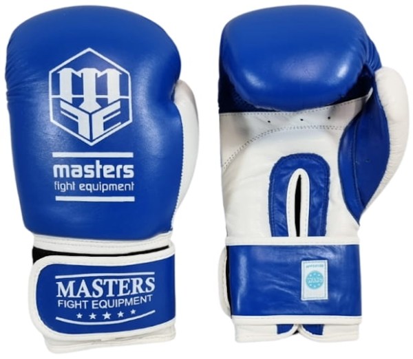 MASTERS Rękawice Bokserskie RBT-TRW Niebieskie WAKO