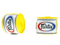 Owijki FAIRTEX Bandaże Bokserskie HW2 Żółte 4,5m (elastyczne)