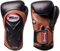 TWINS Rękawice Bokserskie BGVL-6 Czarno-Brązowe
