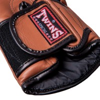 TWINS Rękawice Bokserskie BGVL-6 Czarno-Brązowe