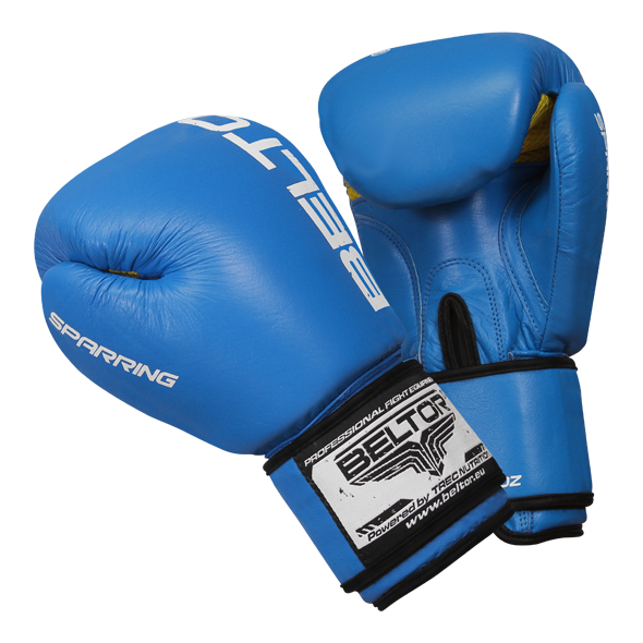 BELTOR Rękawice Bokserskie Sparring Niebieskie