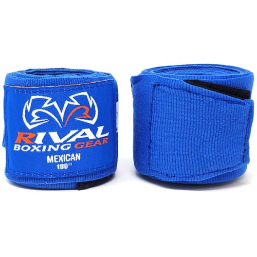 Owijki RIVAL Bandaże Bokserskie MEXICAN Niebieskie 3,8m (elastyczne)