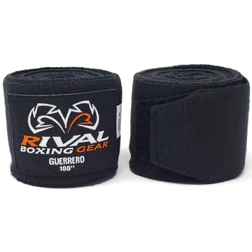 Owijki RIVAL Bandaże Bokserskie GUERRERO Czarne 4,5m (lekko elastyczne)
