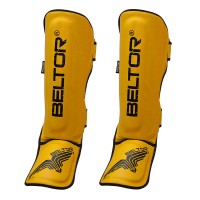 BELTOR Ochraniacze Piszczeli i Stopy Pro Żółte