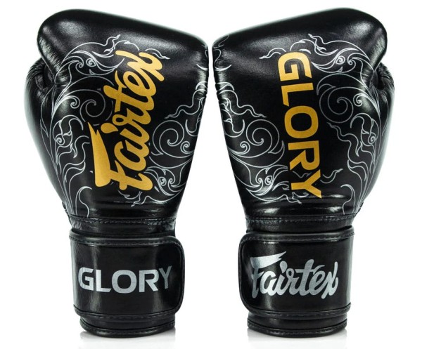 FAIRTEX Rękawice Bokserskie BGVG3 GLORY Czarno-Srebrne