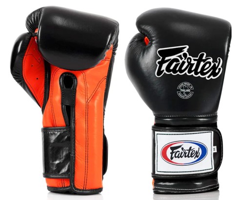 FAIRTEX Rękawice Bokserskie BGV9 Mexican Style Czarno-Pomarańczowe