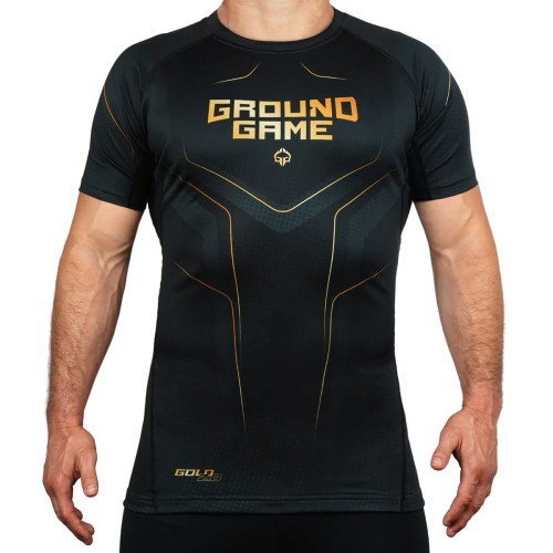 GROUND GAME Rashguard MMA Gold 2.0 Krótki Rękaw