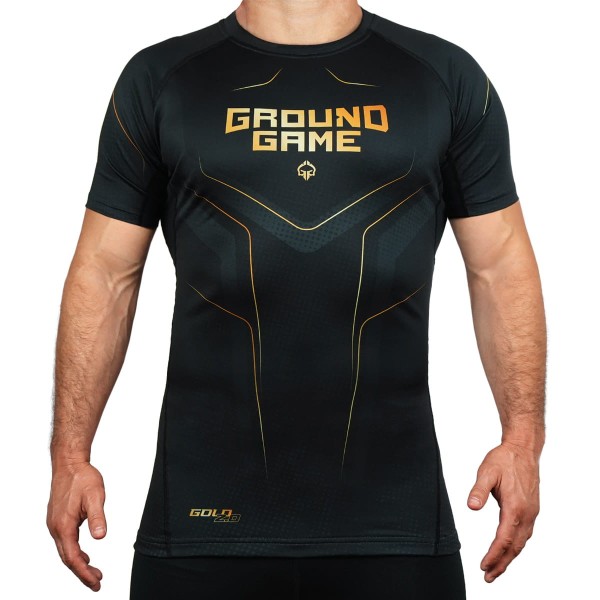 GROUND GAME Rashguard MMA Gold 2.0 Krótki Rękaw