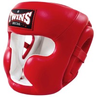 TWINS SPECIAL Kask Bokserski Sparingowy HGL-3 Czerwony