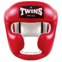 TWINS SPECIAL Kask Bokserski Sparingowy HGL-3 Czerwony