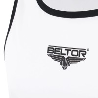 BELTOR Koszulka Bokserska ALPHA Biało-Czarna