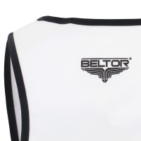 BELTOR Koszulka Bokserska ALPHA Biało-Czarna