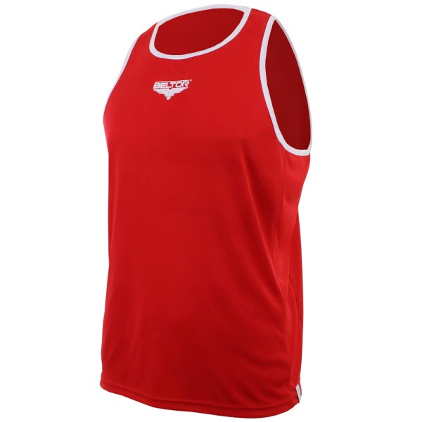 BELTOR Koszulka Bokserska ALPHA Czerwono-Biała