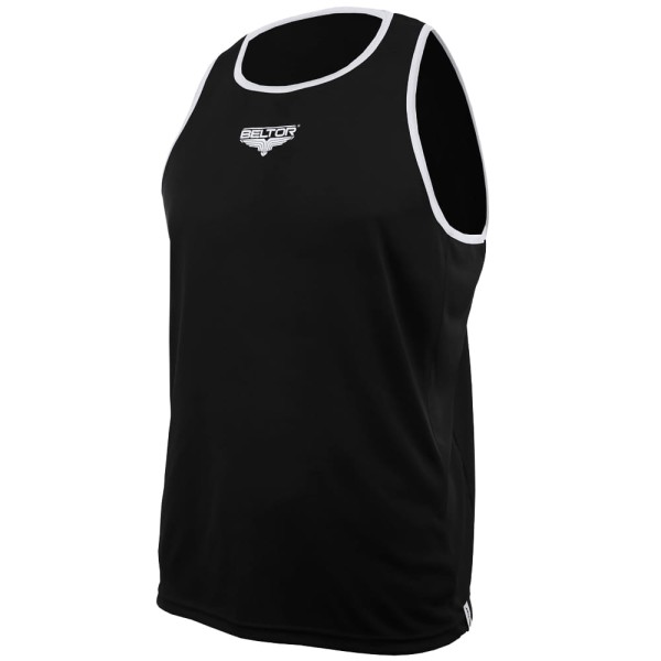 BELTOR Koszulka Bokserska ALPHA Czarno-Biała