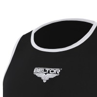 BELTOR Koszulka Bokserska ALPHA Czarno-Biała