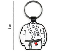 GROUND GAME Breloczek do Kluczy Metalowy Kimono BJJ