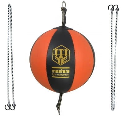 MASTERS Piłka Refleksowa SPT-10 Czarno-Pomarańczowa