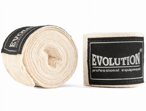 Owijki EVOLUTION Bandaże Bokserskie 4,5m Retro Natural (bawełniane)