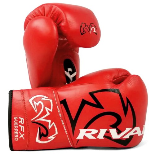 RIVAL Rękawice Bokserskie Wiązane RFX-GUERRERO PRO FIGHT HDE-F Czerwone