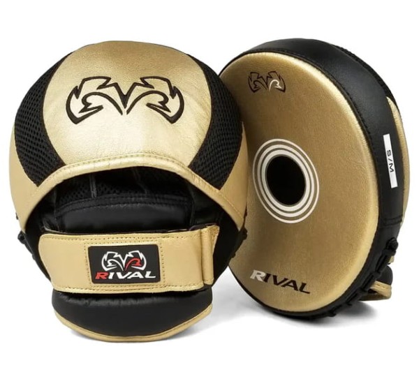 RIVAL Łapy Trenera Profilowane Małe RPM11 EVOLUTION Złote