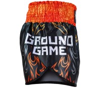 GROUND GAME Spodenki Muay Thai FLAMES