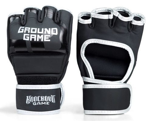 GROUND GAME Rękawice MMA SILVER PRO