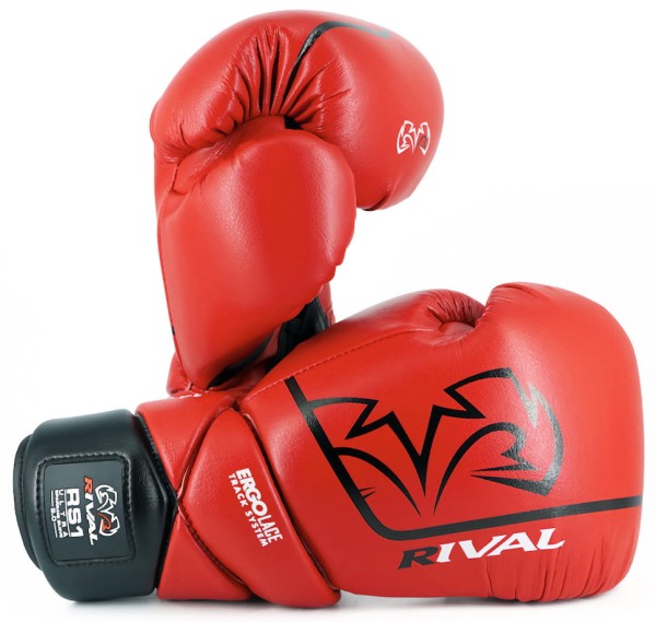RIVAL Rękawice Bokserskie Wiązane RS1 ULTRA SPARRING 2.0 Czerwone