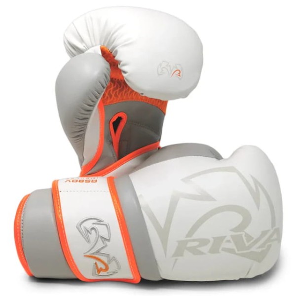 RIVAL Rękawice Bokserskie RS80V IMPULSE SPARRING Biało-Pomarańczowe