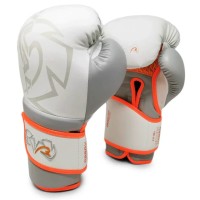 RIVAL Rękawice Bokserskie RS80V IMPULSE SPARRING Biało-Pomarańczowe