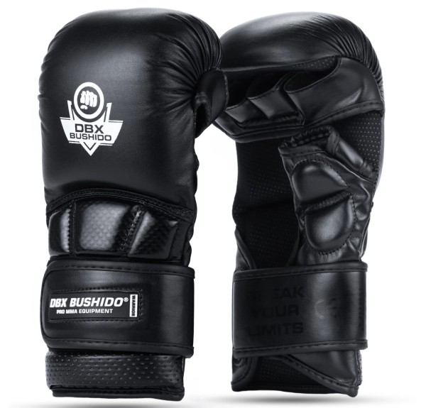 BUSHIDO Rękawice MMA / Krav Maga Sparingowe WARRIOR Czarne