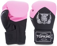 TOP KING Rękawice Bokserskie Blend TKBGBL Czarno-Różowe