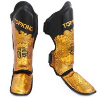 TOP KING Ochraniacze Piszczeli i Stopy HAPPINESS CHINESE Złoto-Czarne
