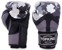 TOP KING Rękawice Bokserskie Camouflage Szare