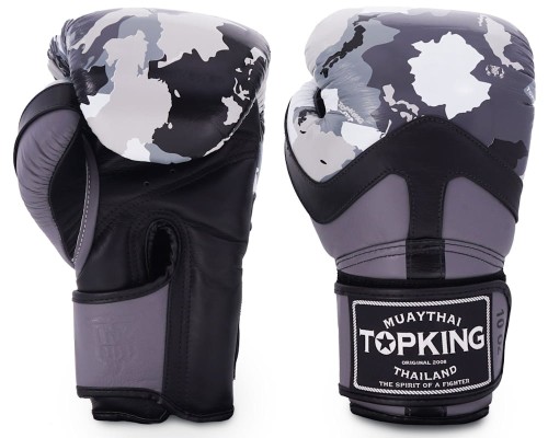 TOP KING Rękawice Bokserskie Camouflage Szare