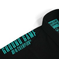 GROUND GAME Kimono do BJJ Damskie CHAMPION 3.0 MINT Czarne (400g)