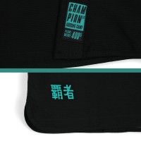 GROUND GAME Kimono do BJJ Damskie CHAMPION 3.0 MINT Czarne (400g)