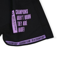 GROUND GAME Kimono do BJJ Damskie CHAMPION 3.0 LAVENDER Czarne (400g)