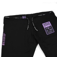 GROUND GAME Kimono do BJJ Damskie CHAMPION 3.0 LAVENDER Czarne (400g)