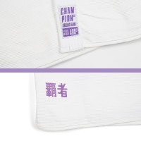 GROUND GAME Kimono do BJJ Damskie CHAMPION 3.0 LAVENDER Białe (400g)
